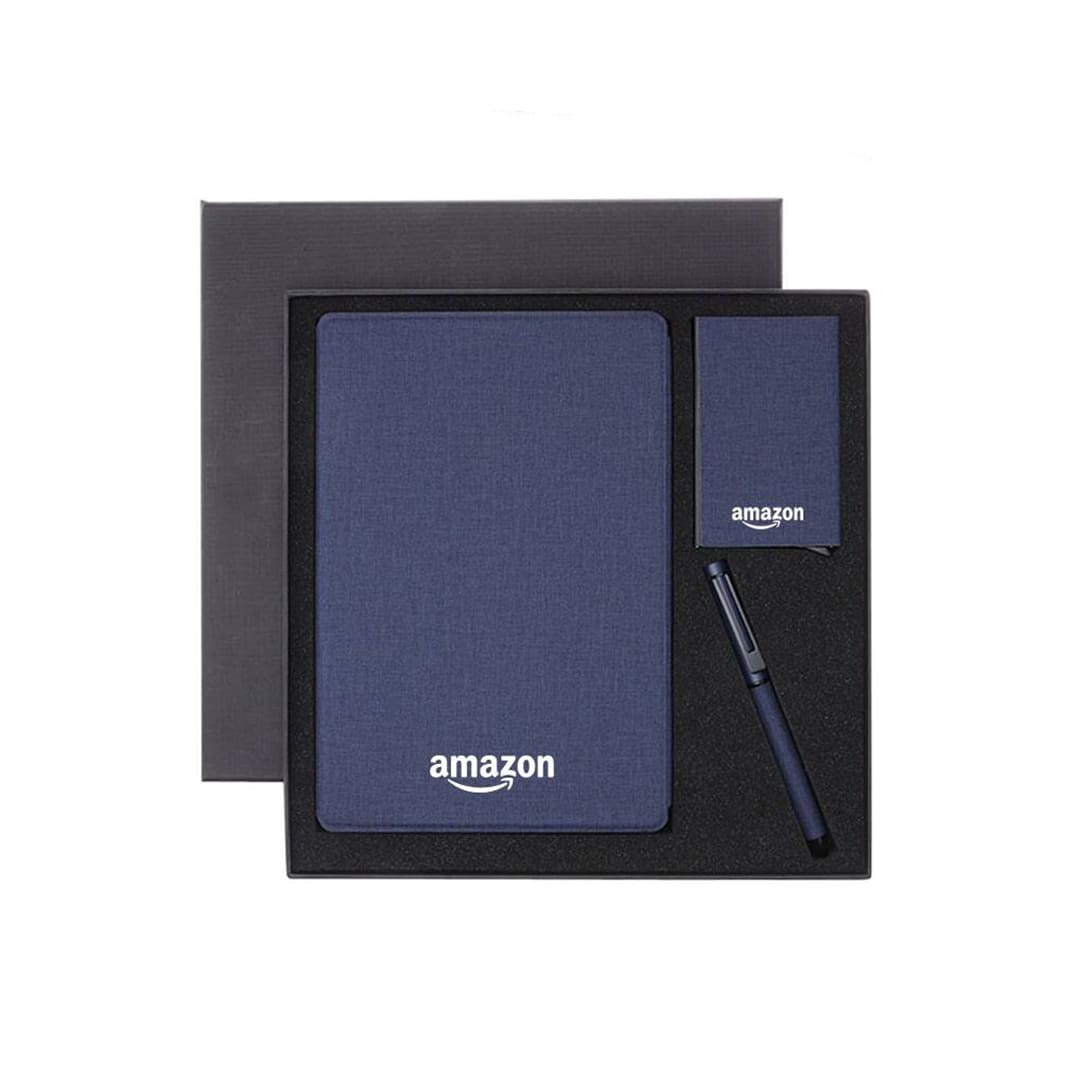 TESSIN - CHANGE ZERO Sustainable Gift Set with Refillable Notebook, Pen & Cardholder - Navy - Image 9