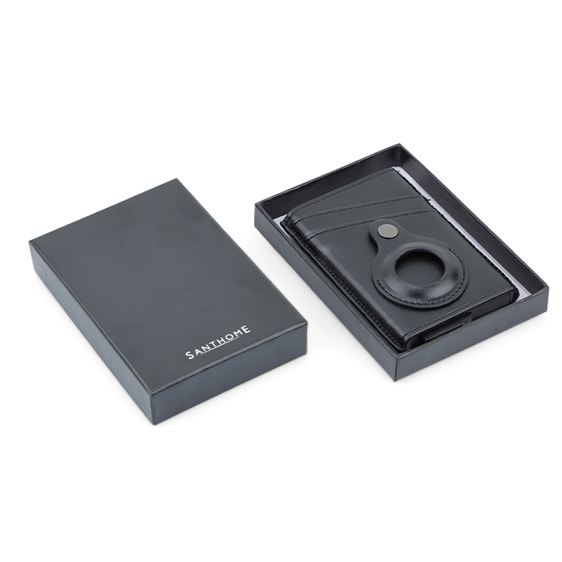 TROMSI - Santhome® PU Card Holder with Santhome Tag pocket - Black - الصورة 7