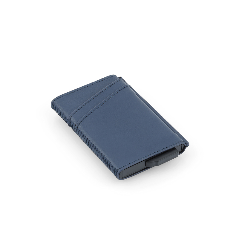 TROMSI - Santhome® PU Card Holder with Santhome Tag pocket - Navy Blue - Image 4
