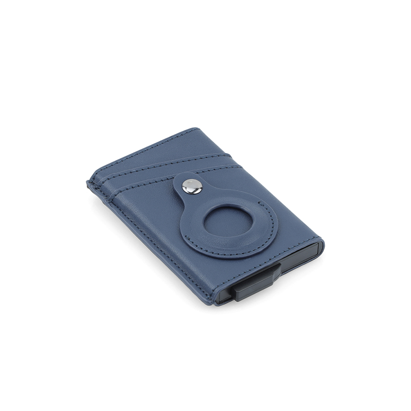 TROMSI - Santhome® PU Card Holder with Santhome Tag pocket - Navy Blue - Image 3