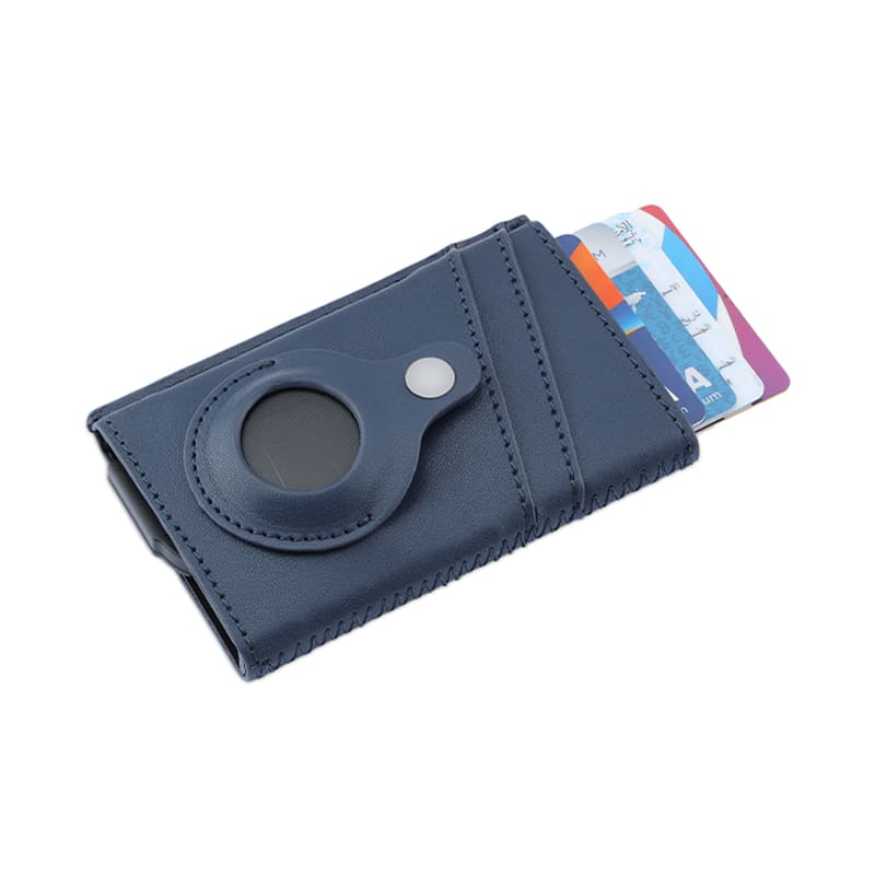 TROMSI - Santhome® PU Card Holder with Santhome Tag pocket - Navy Blue - Image 9