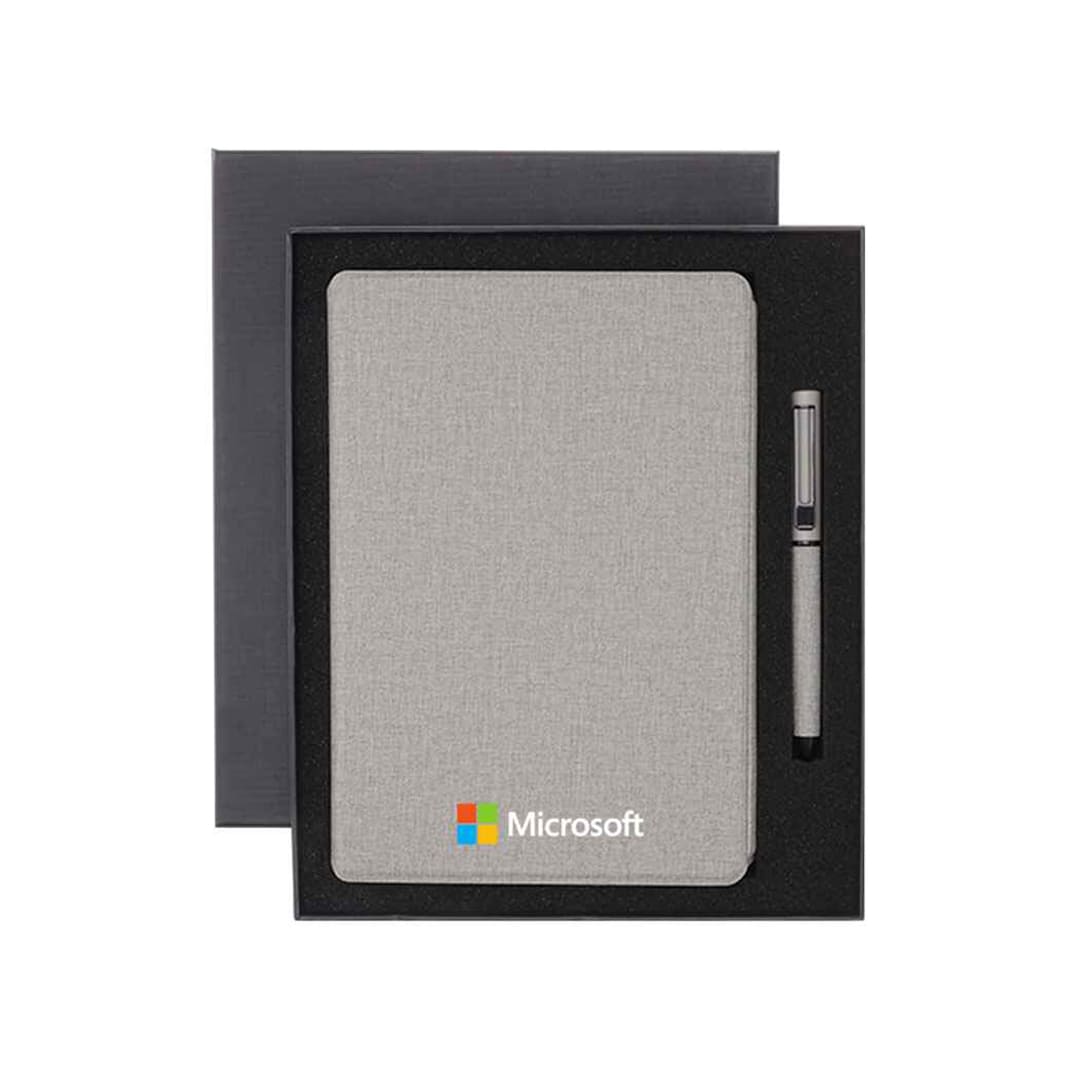 VARDIM - CHANGE ZERO Sustainable Gift Set with Refillable Notebook & Pen - Grey - الصورة 9